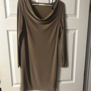 Taupe size 2 above knee Calvin Klein dress